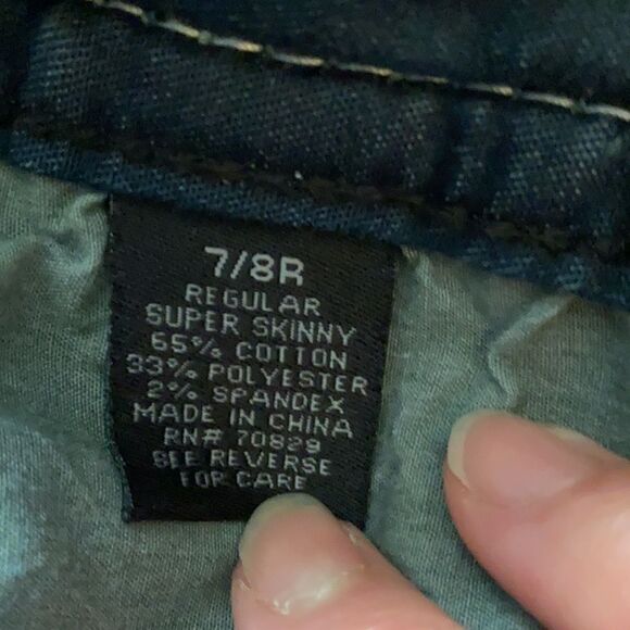 Twentyone Black Super Skinny Dark Wash Jeans 7/8 - Picture 13 of 14